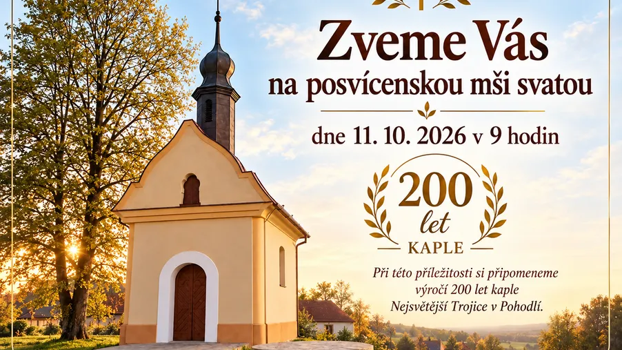 Kaple na Pohodlí slaví 200let od vysvěcení